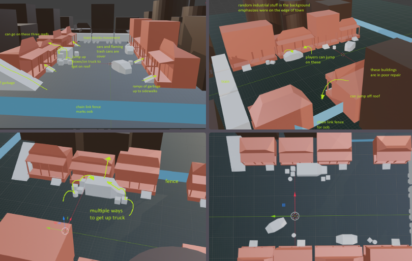 level design - brickbot beatdown
