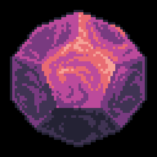 pixel art - dodecahedral crystal